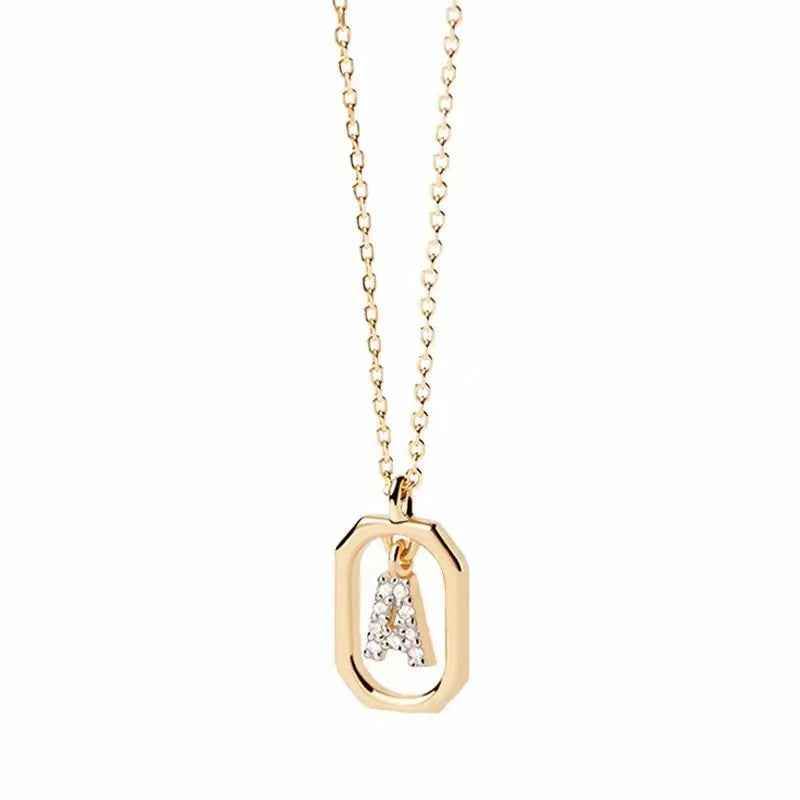 Roman Initial Pendant Necklace - RIYOVA Jewelry