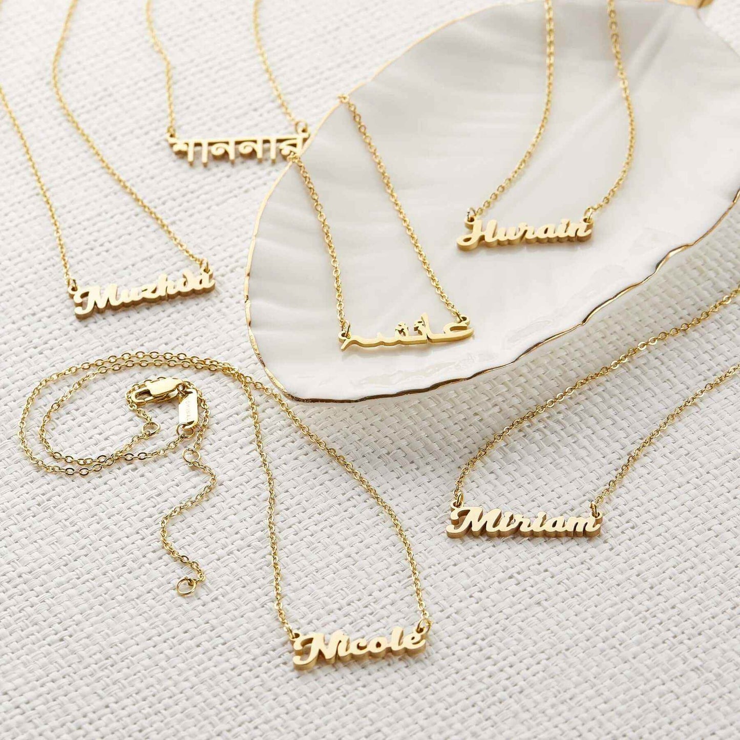 RIYOVA Custom Name Necklace in Any Language - RIYOVA Jewelry