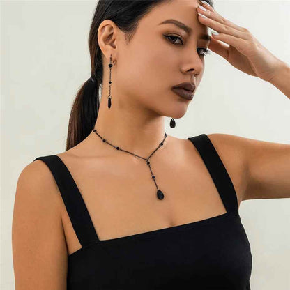 Gotham Jewelry Set - Black Edition - RIYOVA Jewelry