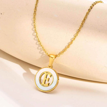 Ash Initial Pendant Necklace - RIYOVA Jewelry