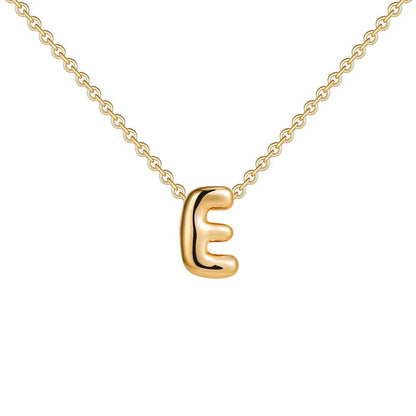 Dainty Mini Bubble Letter Necklace - RIYOVA Jewelry