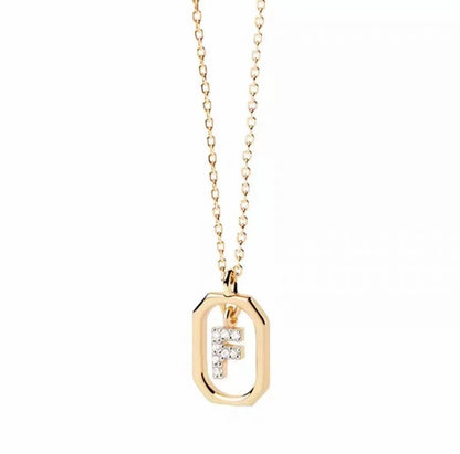 Roman Initial Pendant Necklace - RIYOVA Jewelry