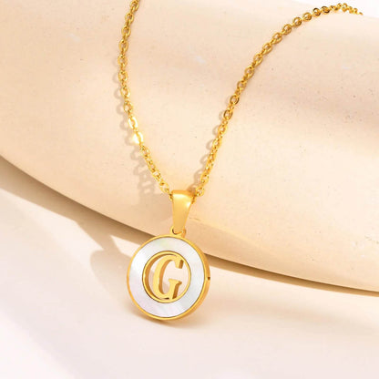 Ash Initial Pendant Necklace - RIYOVA Jewelry