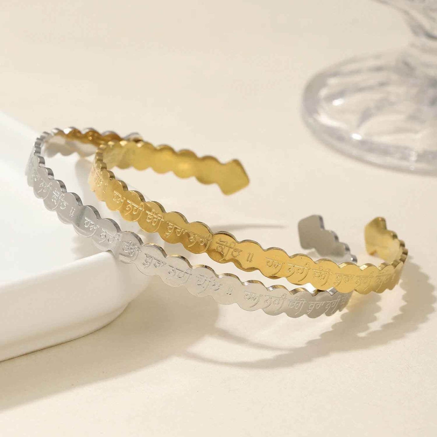 Punjabi Faith Unique Cuff Bracelet - RIYOVA Jewelry