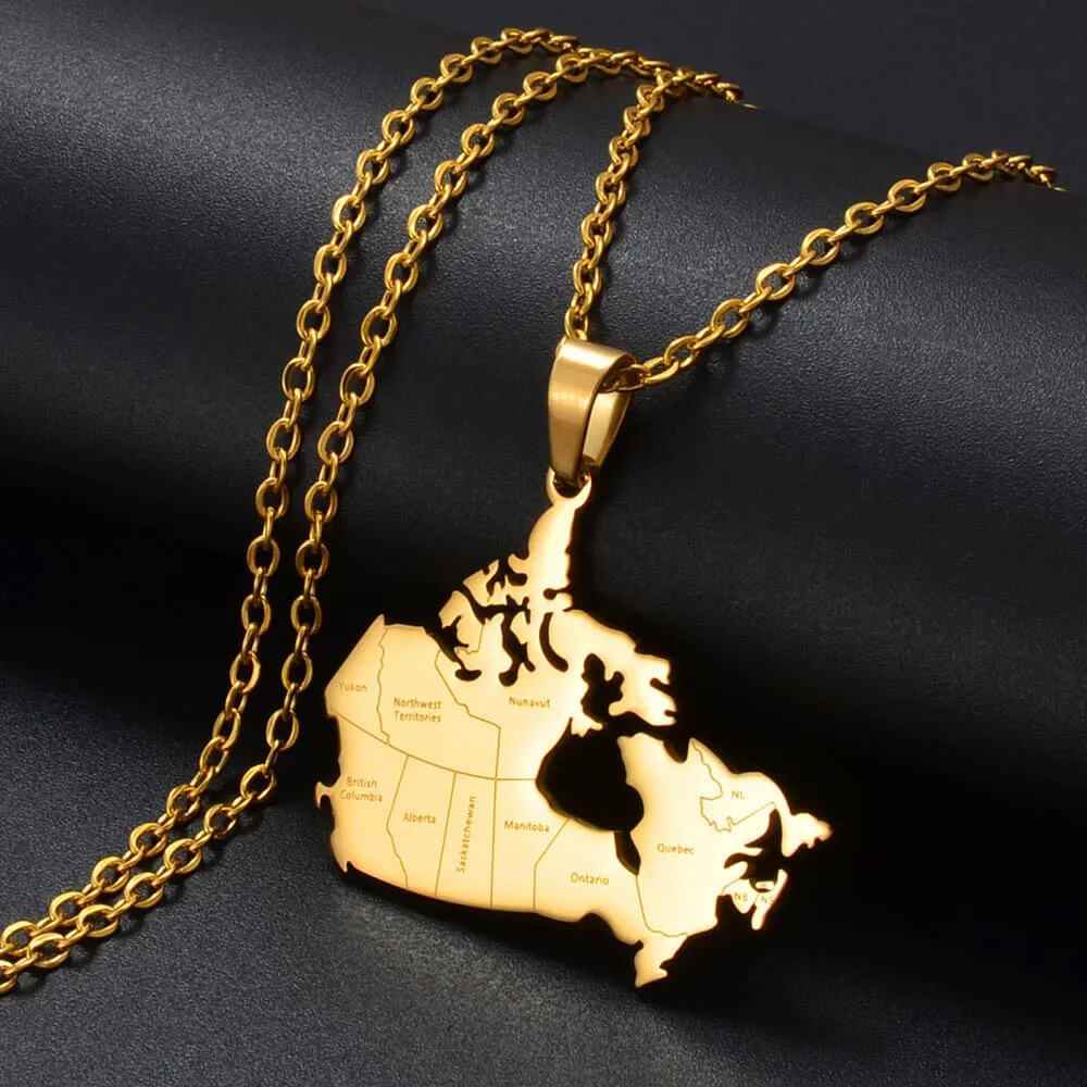 Proudly Canadian Pendant Necklace - RIYOVA Jewelry