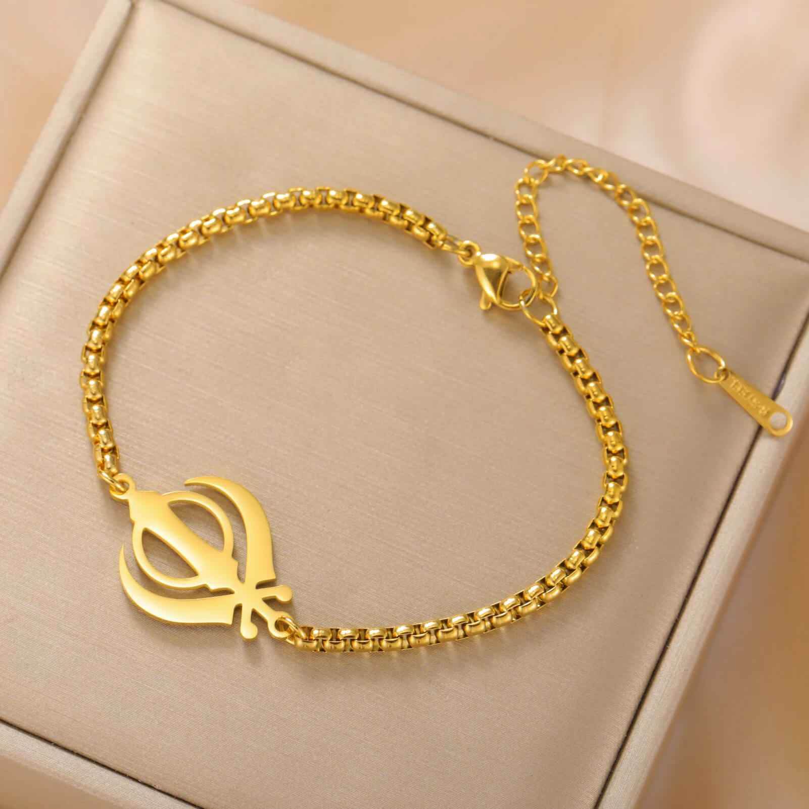 Khalsa Pride Khanda Bracelet - RIYOVA Jewelry