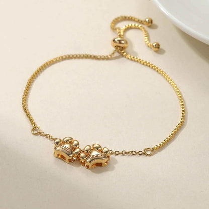 3D Bubble Paw Print Bracelet - RIYOVA Jewelry