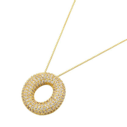 Infinity Puff Letter Necklace - RIYOVA Jewelry