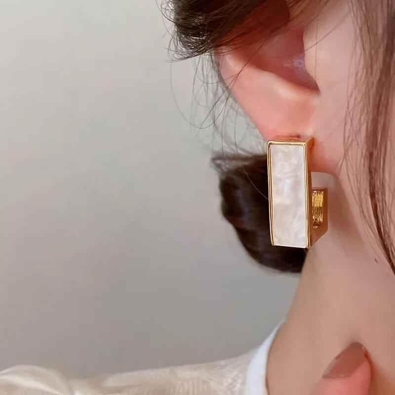Terra Geometric Earrings - RIYOVA Jewelry