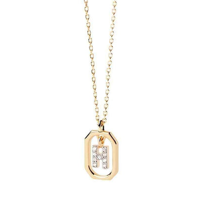 Roman Initial Pendant Necklace - RIYOVA Jewelry