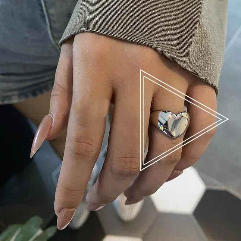 Lustrous Heart Ring - RIYOVA Jewelry