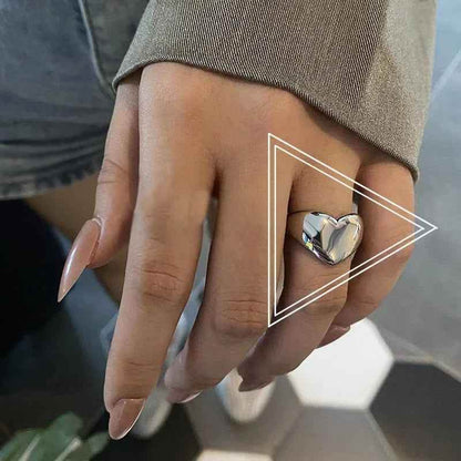 Lustrous Heart Ring - RIYOVA Jewelry