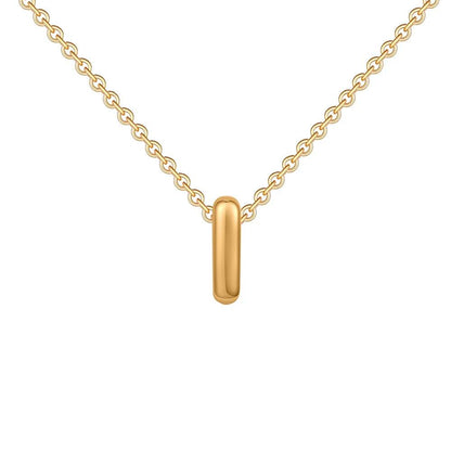 Dainty Mini Bubble Letter Necklace - RIYOVA Jewelry