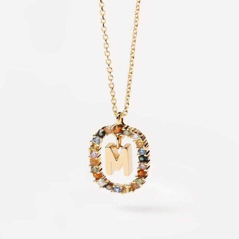 Aria Initial Necklace - RIYOVA Jewelry