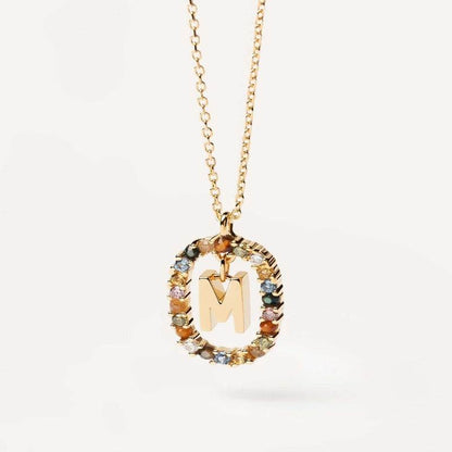 Aria Initial Necklace - RIYOVA Jewelry