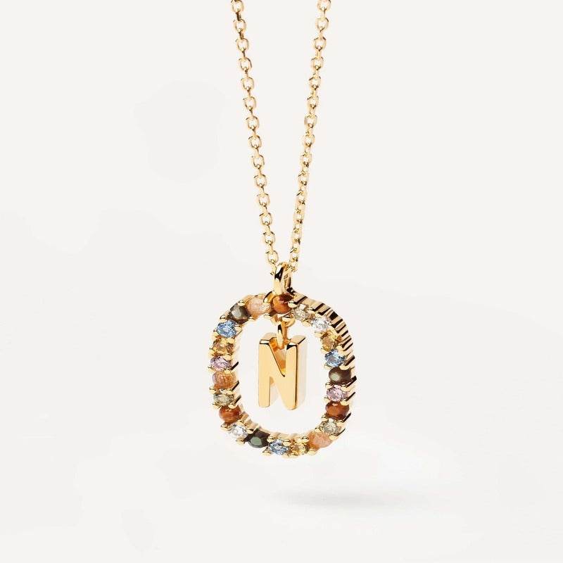 Aria Initial Necklace - RIYOVA Jewelry