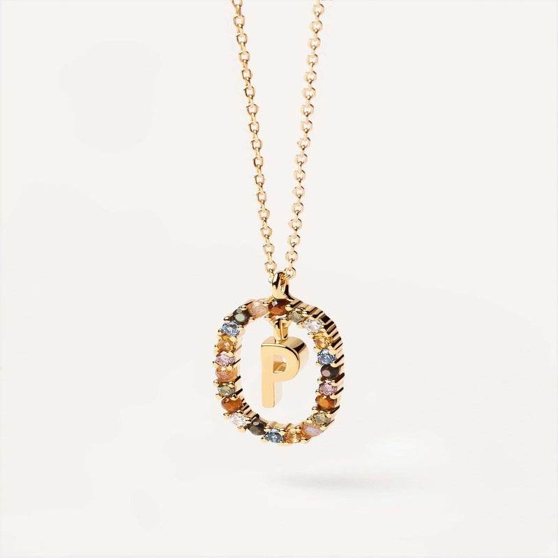 Aria Initial Necklace - RIYOVA Jewelry