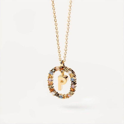 Aria Initial Necklace - RIYOVA Jewelry