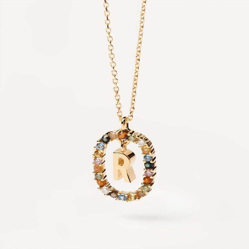 Aria Initial Necklace - RIYOVA Jewelry