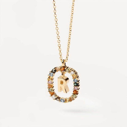 Aria Initial Necklace - RIYOVA Jewelry