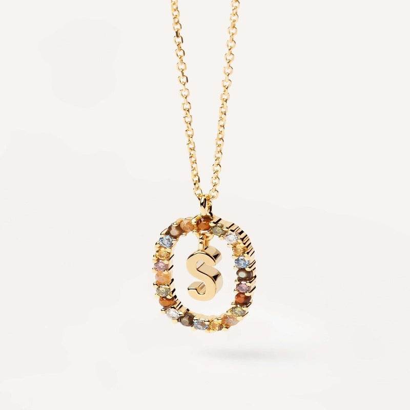 Aria Initial Necklace - RIYOVA Jewelry