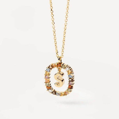 Aria Initial Necklace - RIYOVA Jewelry