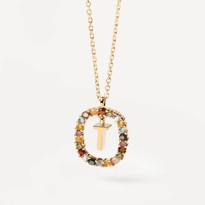 Aria Initial Necklace - RIYOVA Jewelry