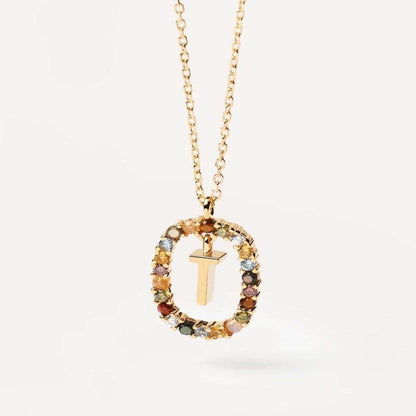 Aria Initial Necklace - RIYOVA Jewelry