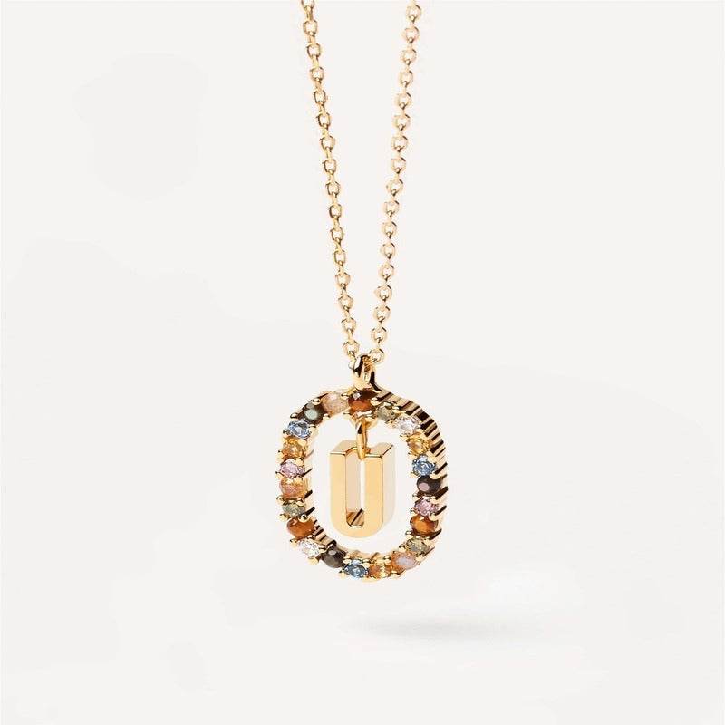 Aria Initial Necklace - RIYOVA Jewelry