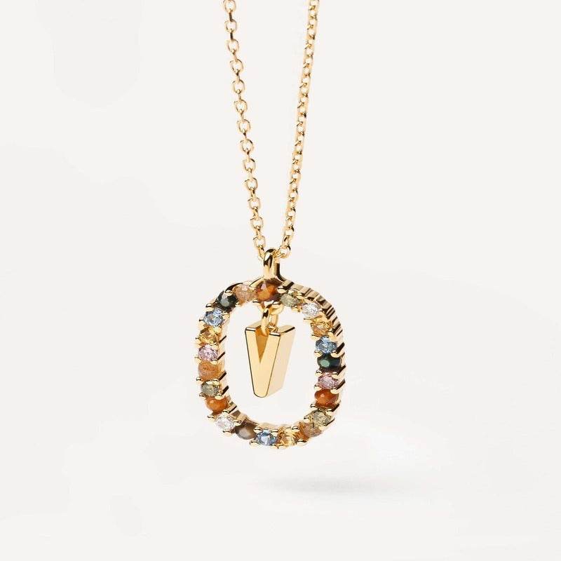 Aria Initial Necklace - RIYOVA Jewelry