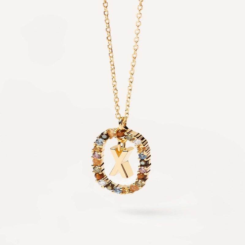 Aria Initial Necklace - RIYOVA Jewelry