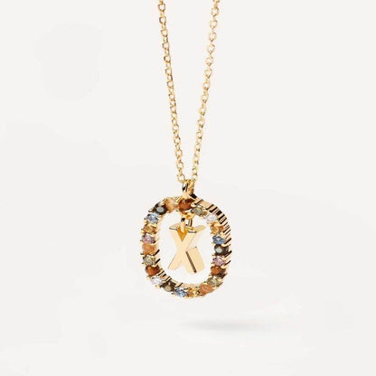 Aria Initial Necklace - RIYOVA Jewelry