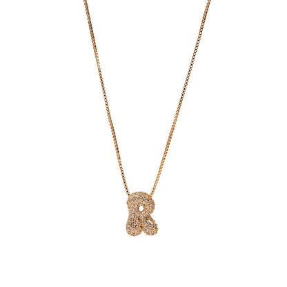 Sia Sparkling Initial Necklace - RIYOVA Jewelry