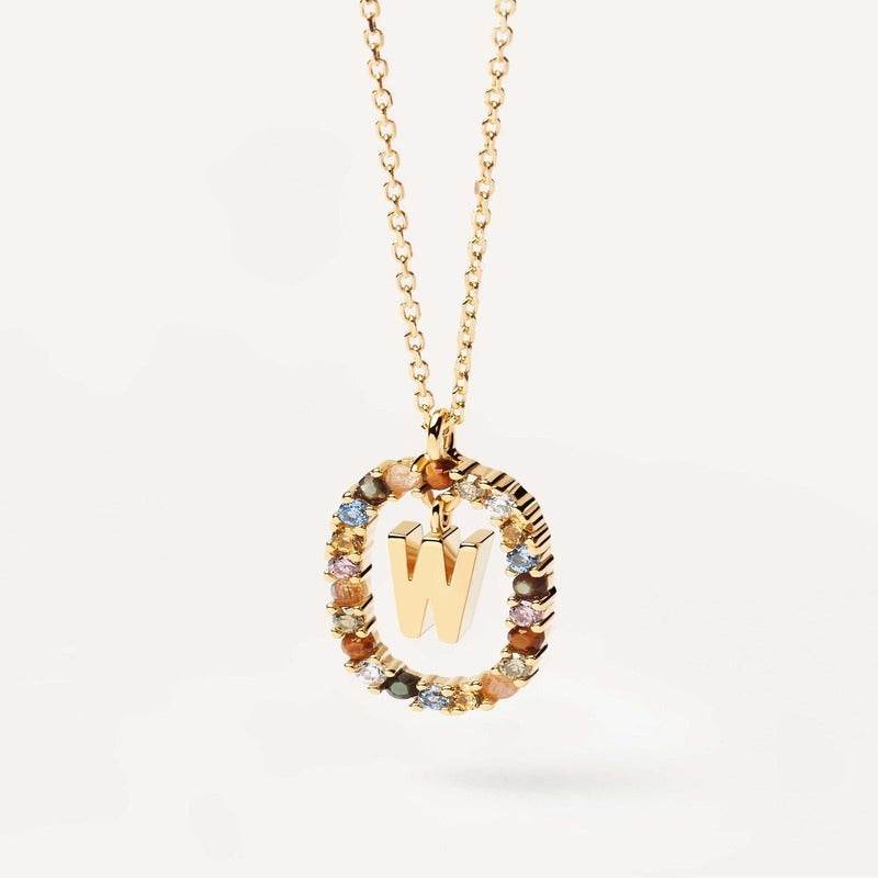 Aria Initial Necklace - RIYOVA Jewelry