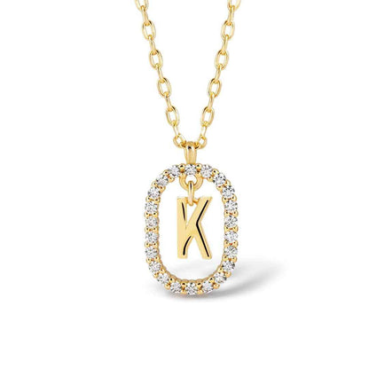 Elena Radiant Initial Necklace - RIYOVA Jewelry