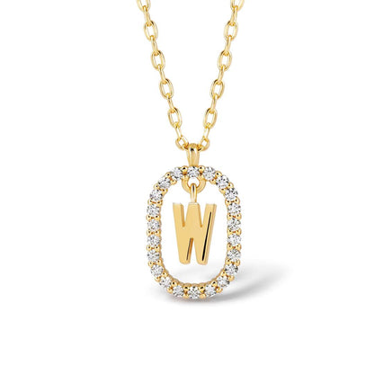 Elena Radiant Initial Necklace - RIYOVA Jewelry