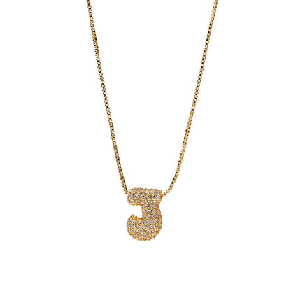 Sia Sparkling Initial Necklace - RIYOVA Jewelry