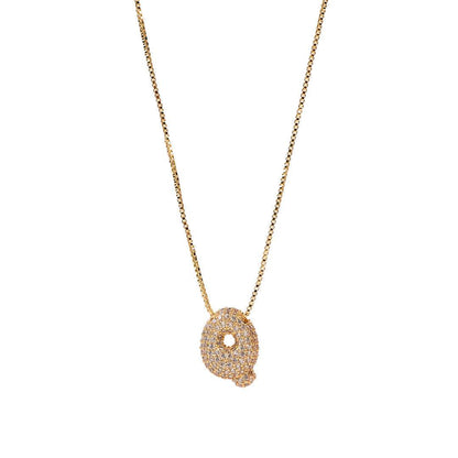 Sia Sparkling Initial Necklace - RIYOVA Jewelry