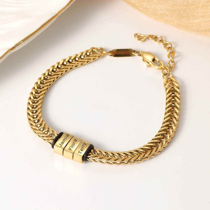 Engraved Shawn Custom Bracelet - RIYOVA Jewelry