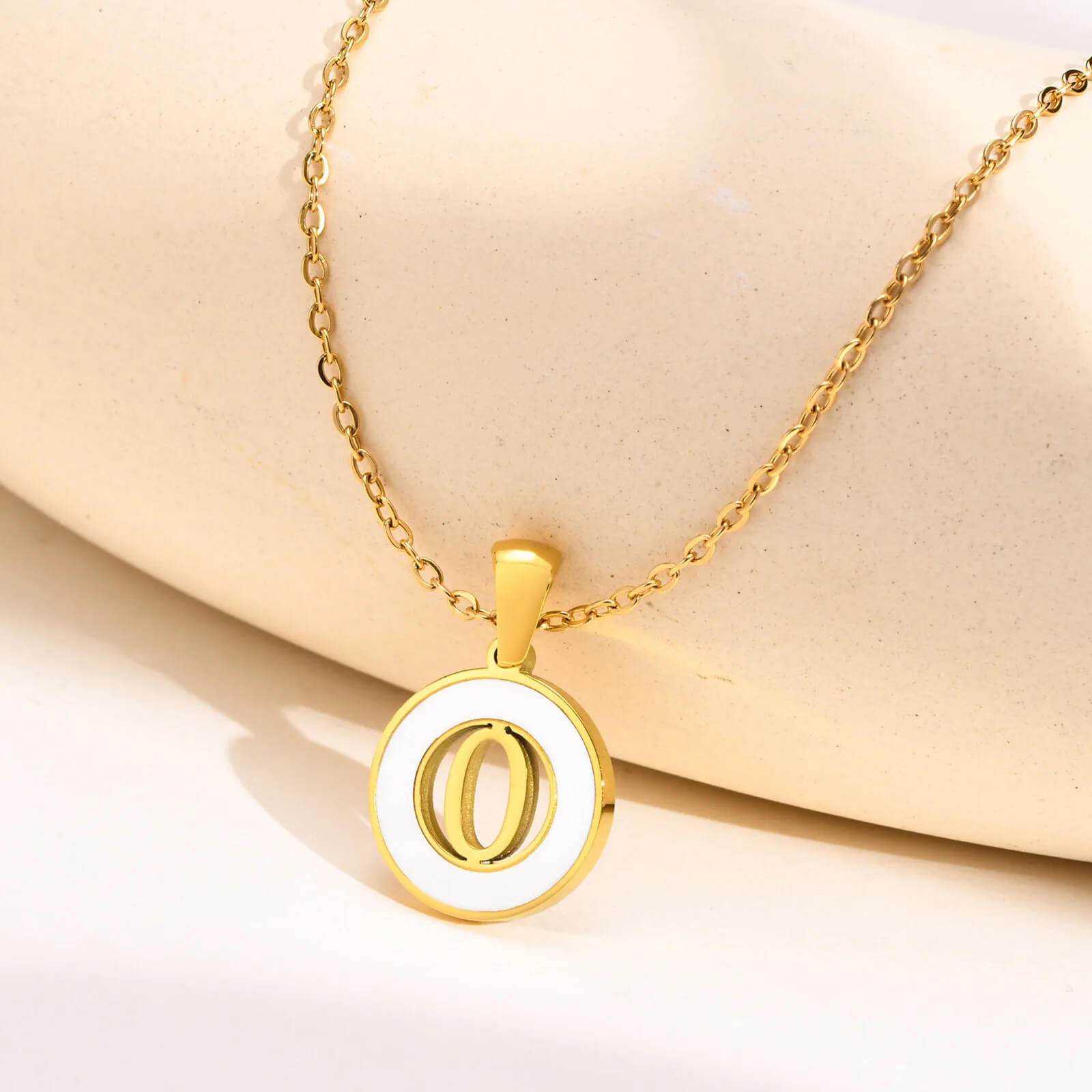 Ash Initial Pendant Necklace - RIYOVA Jewelry