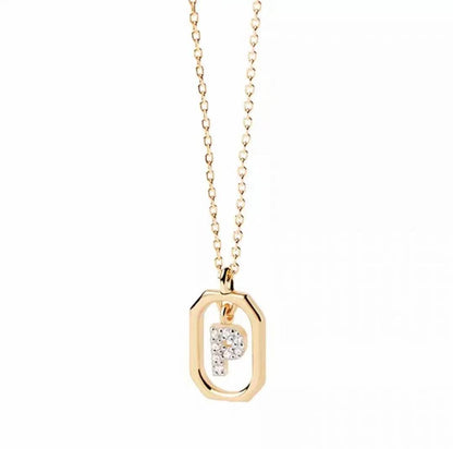 Roman Initial Pendant Necklace - RIYOVA Jewelry