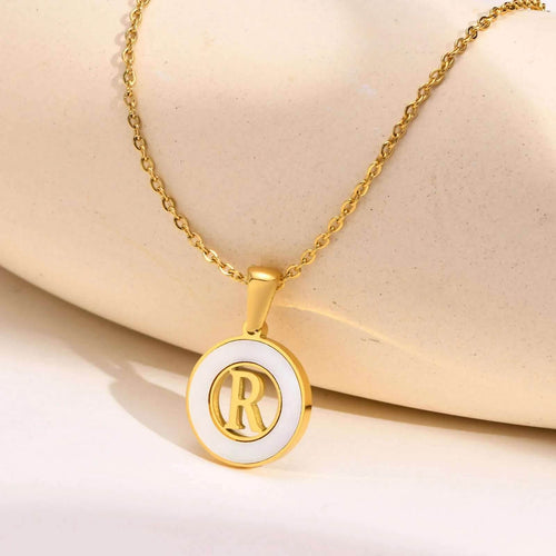 Ash Initial Pendant Necklace - RIYOVA Jewelry