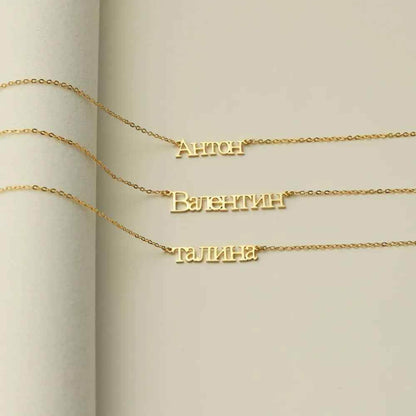 RIYOVA Custom Name Necklace in Any Language - RIYOVA Jewelry
