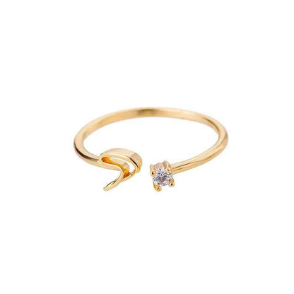 Carta A-Z Initial Rings - RIYOVA Jewelry