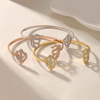 Ek Onkar Khalsa Believer Cuff Bracelet - RIYOVA Jewelry