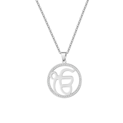 Onkar Radiance Zirconia Necklace - RIYOVA Jewelry