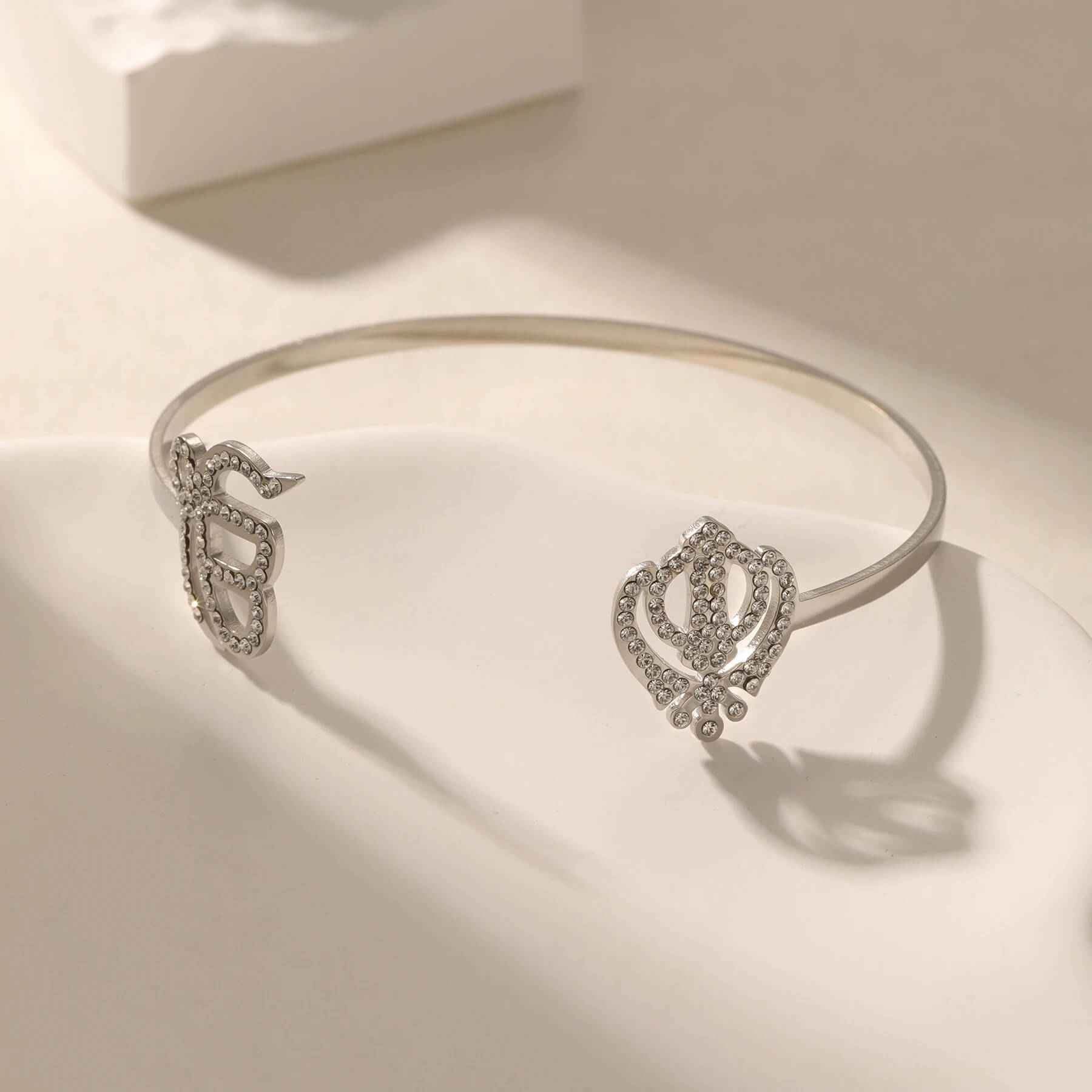 Ek Onkar Khalsa Believer Cuff Bracelet - RIYOVA Jewelry