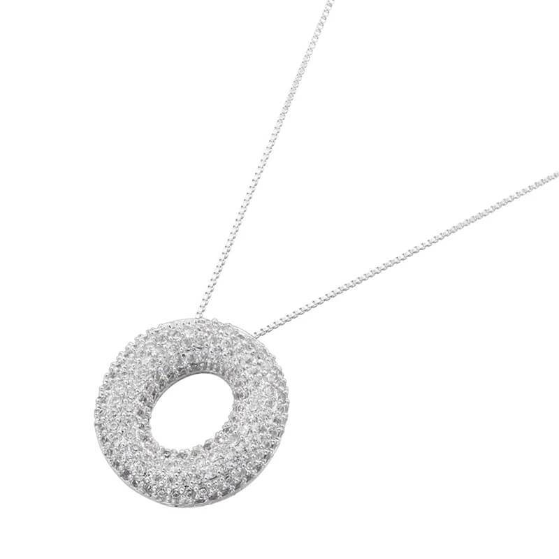 Infinity Puff Letter Necklace - RIYOVA Jewelry