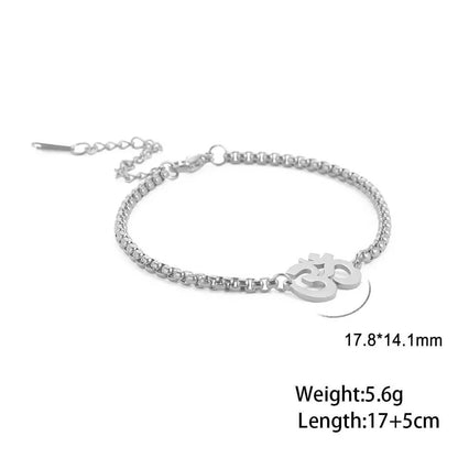 Om Shanti Om Bracelet - RIYOVA Jewelry