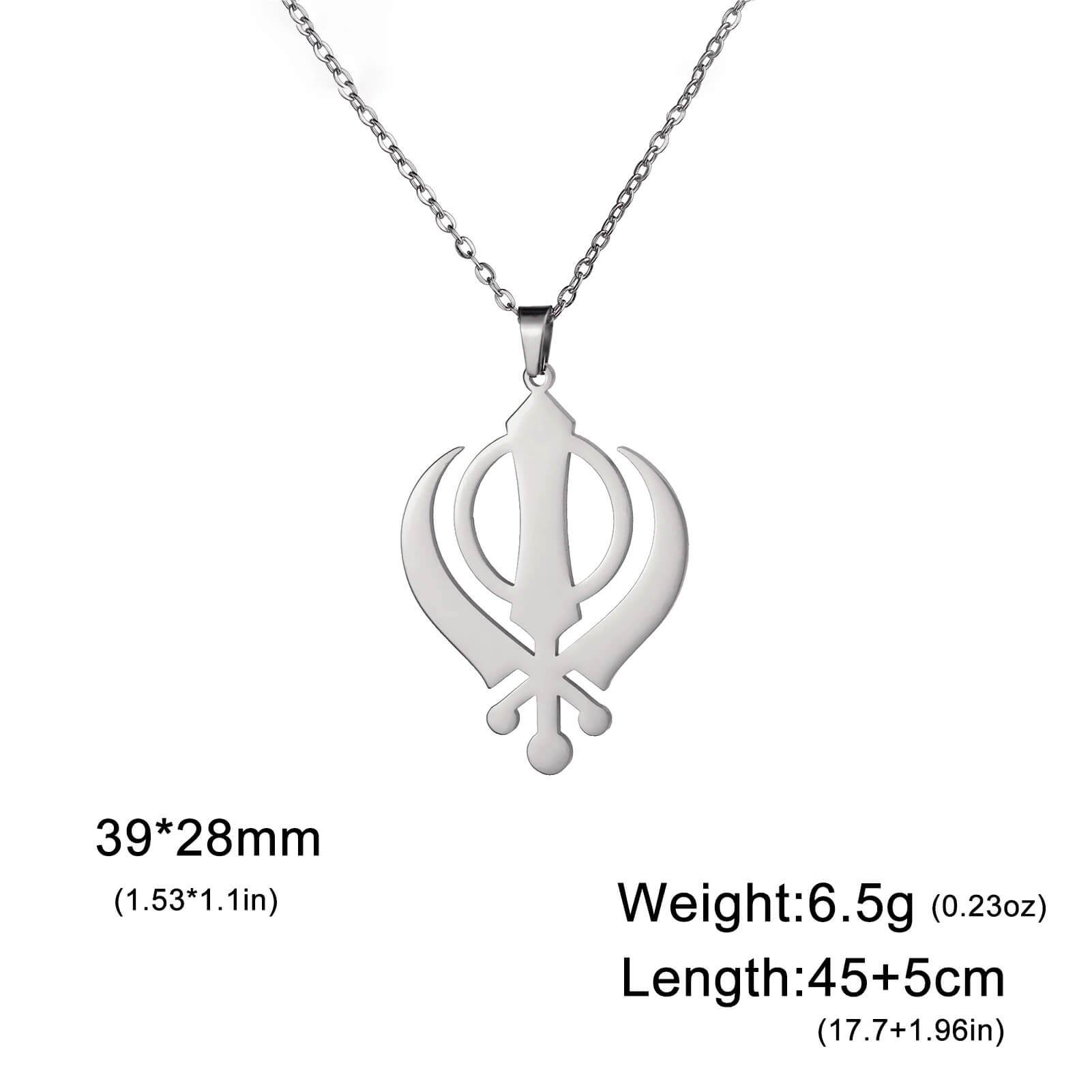 Khanda Aura Necklace - RIYOVA Jewelry